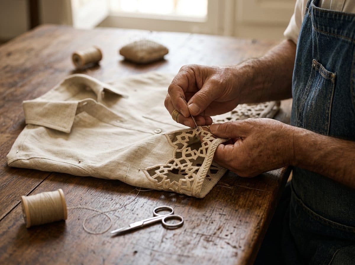 Boxy Cropped Girih Shirt & High-Waisted Shorts Co-ord — in the making, construction and finishing