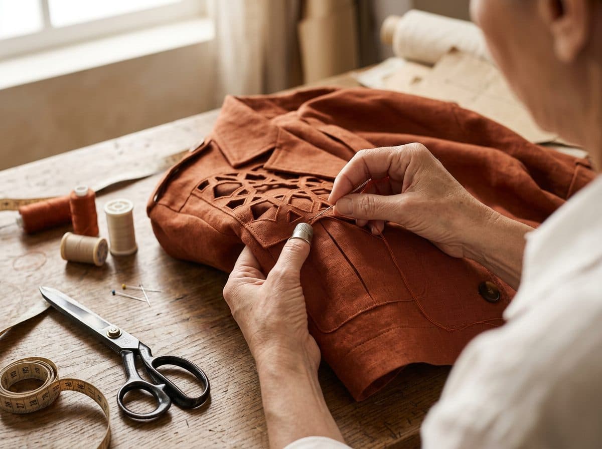 Sculptural Safari Cropped Jacket and Cargo Shorts Co-ord — in the making, construction and finishing