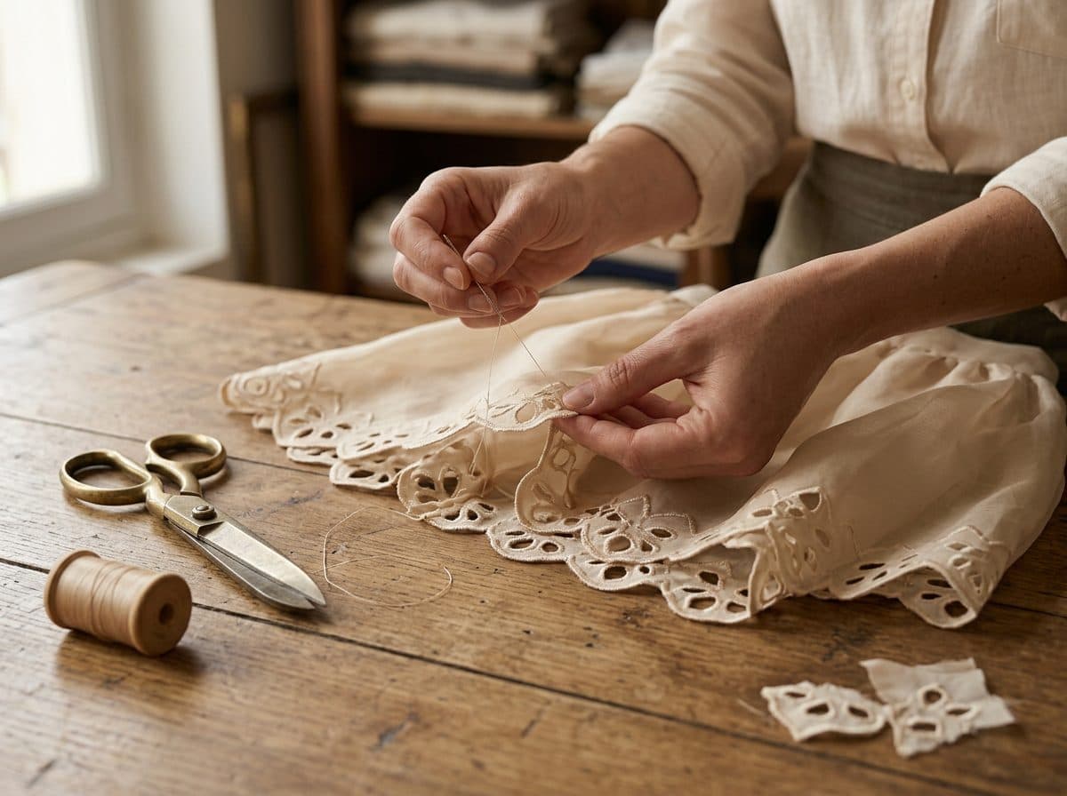 Champagne Organza Romper — in the making, construction and finishing
