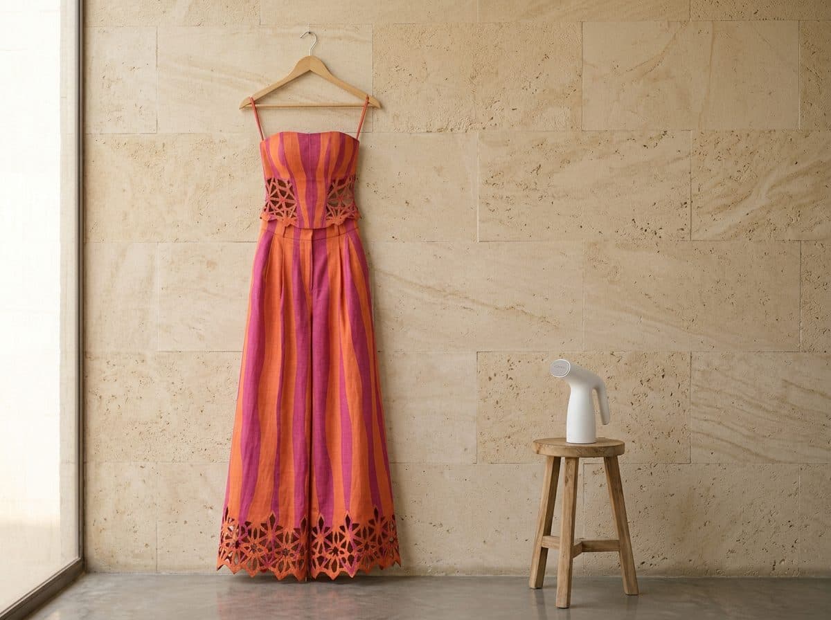 How to care for Striped Corset Top & Palazzo Co-ord