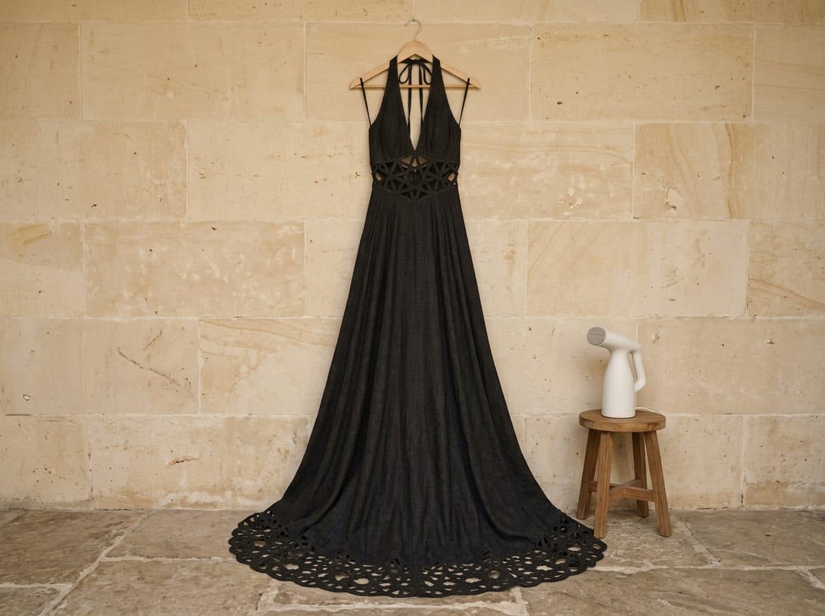 How to care for Halter Girih Gown with Train