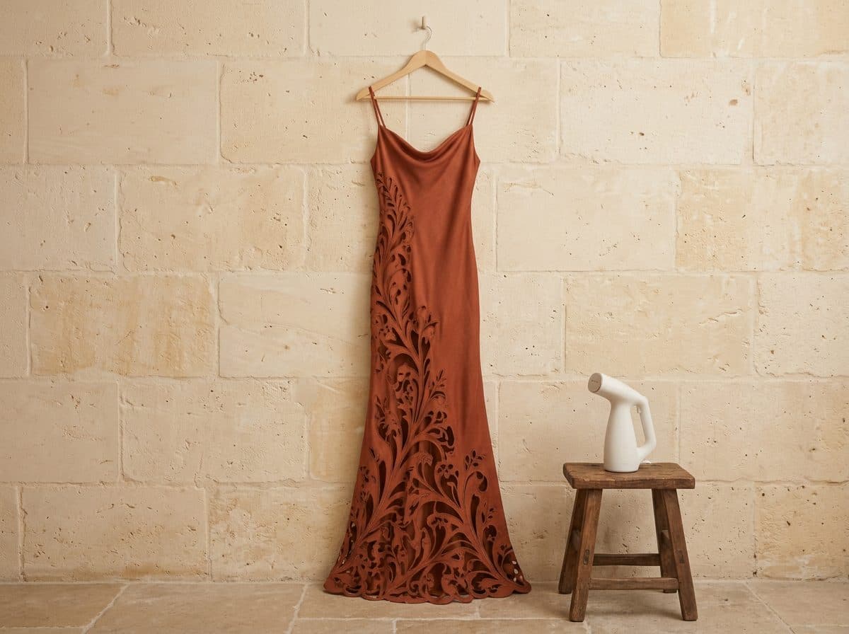 How to care for Nouveau Vine Cutwork Gown