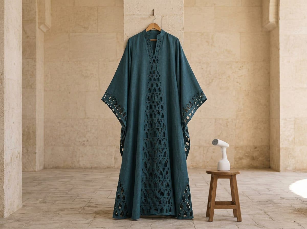How to care for Moorish Muqarnas Cutwork Caftan